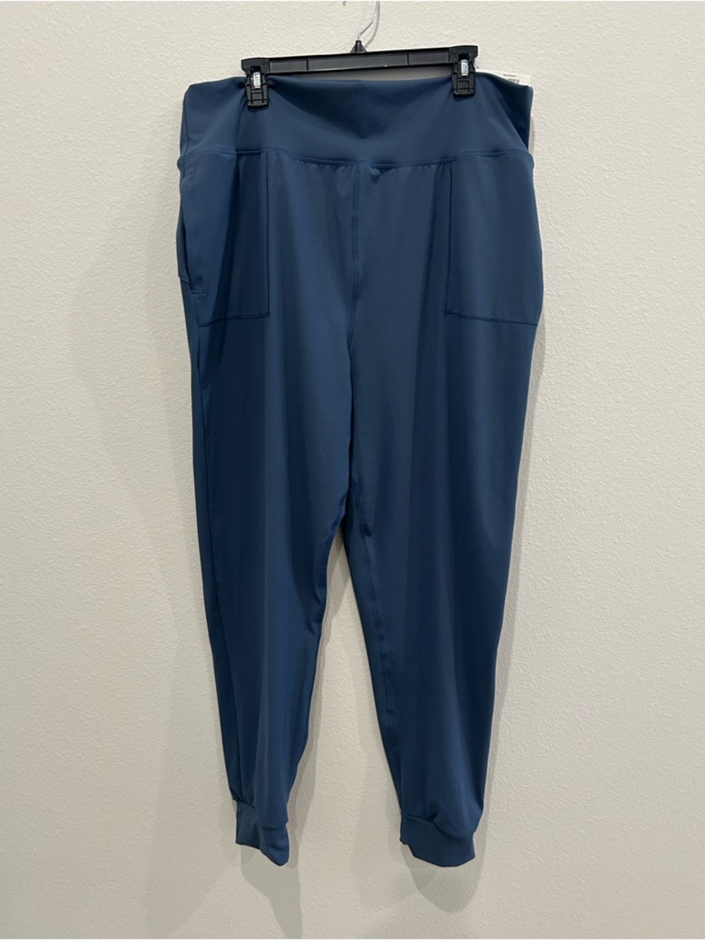 High-Rise Blue Jogger Pants for Women